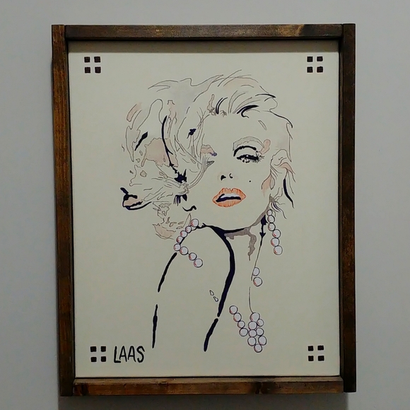 Contemporary Framed painting on canvas - girl picture - Picture 4 of 5